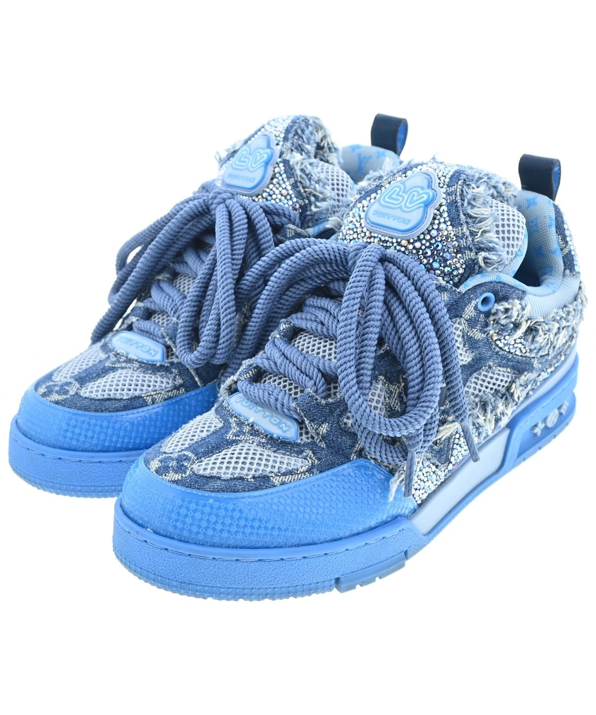 LOUIS VUITTON（ルイヴィトン）スニーカー 青 サイズ:UK7 1/2(26cm位