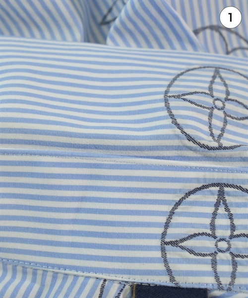 LOUIS VUITTON（ルイヴィトン）カジュアルシャツ 青 サイズ:M メンズ/2200627834066