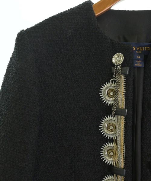 LOUIS VUITTON（ルイヴィトン）ノーカラージャケット 黒 サイズ:34(XXS位) レディース/2200625754298