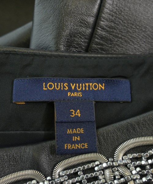 LOUIS VUITTON（ルイヴィトン）ひざ丈スカート 黒 サイズ:34(XXS位) レディース/2200619171148
