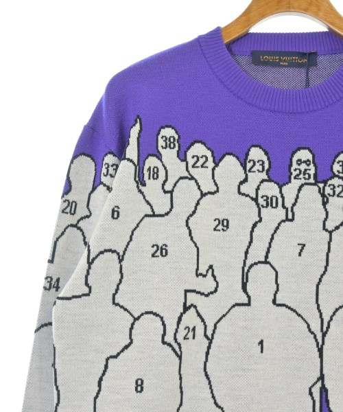 LOUIS VUITTON（ルイヴィトン）ニット・セーター 紫 サイズ:L メンズ/2200630180082