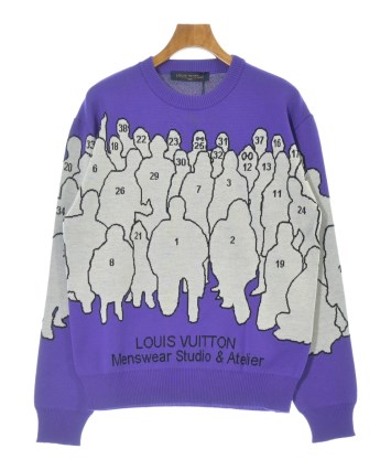 LOUIS VUITTON（ルイヴィトン）ニット・セーター 紫 サイズ:L メンズ