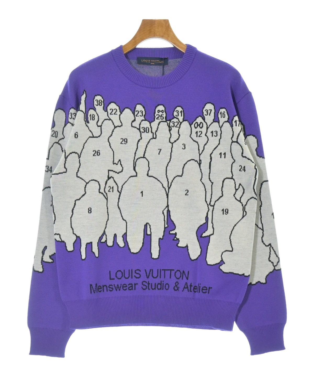 LOUIS VUITTON ルイヴィトン ニット・セーター XS 紫 【古着】【中古】 LOUIS VUITTON - LOUIS VUITTON ルイヴィトン ニット・セーター XS 紫