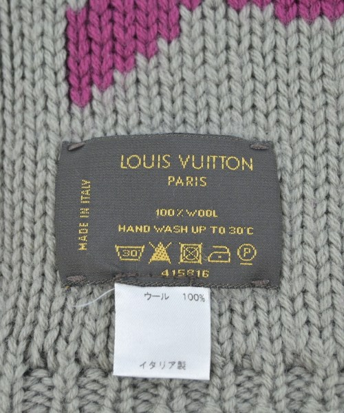 LOUIS VUITTON（ルイヴィトン）マフラー グレー サイズ:- レディース/2200619669041
