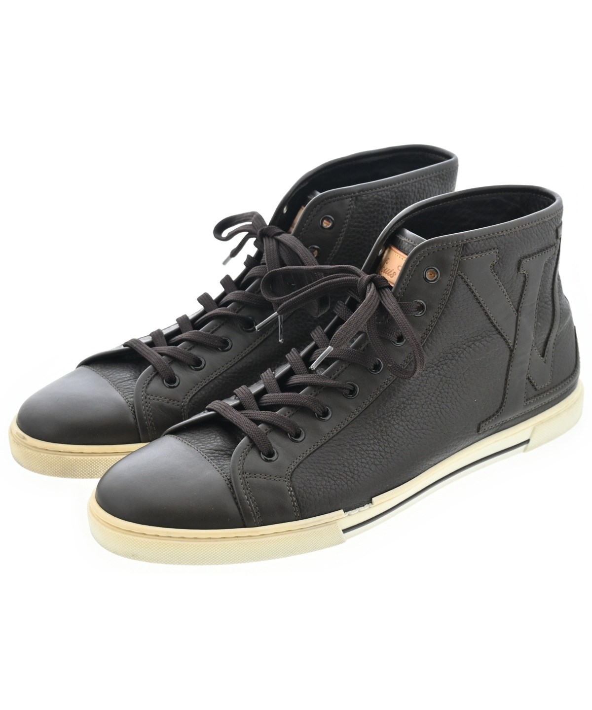 Louis Vuitton ルイヴィトン　ロゴ入りカジュアルシューズ 黒/茶 LOUIS VUITTON（ルイヴィトン）スニーカー 茶 サイズ:UK7 1/2(26cm位