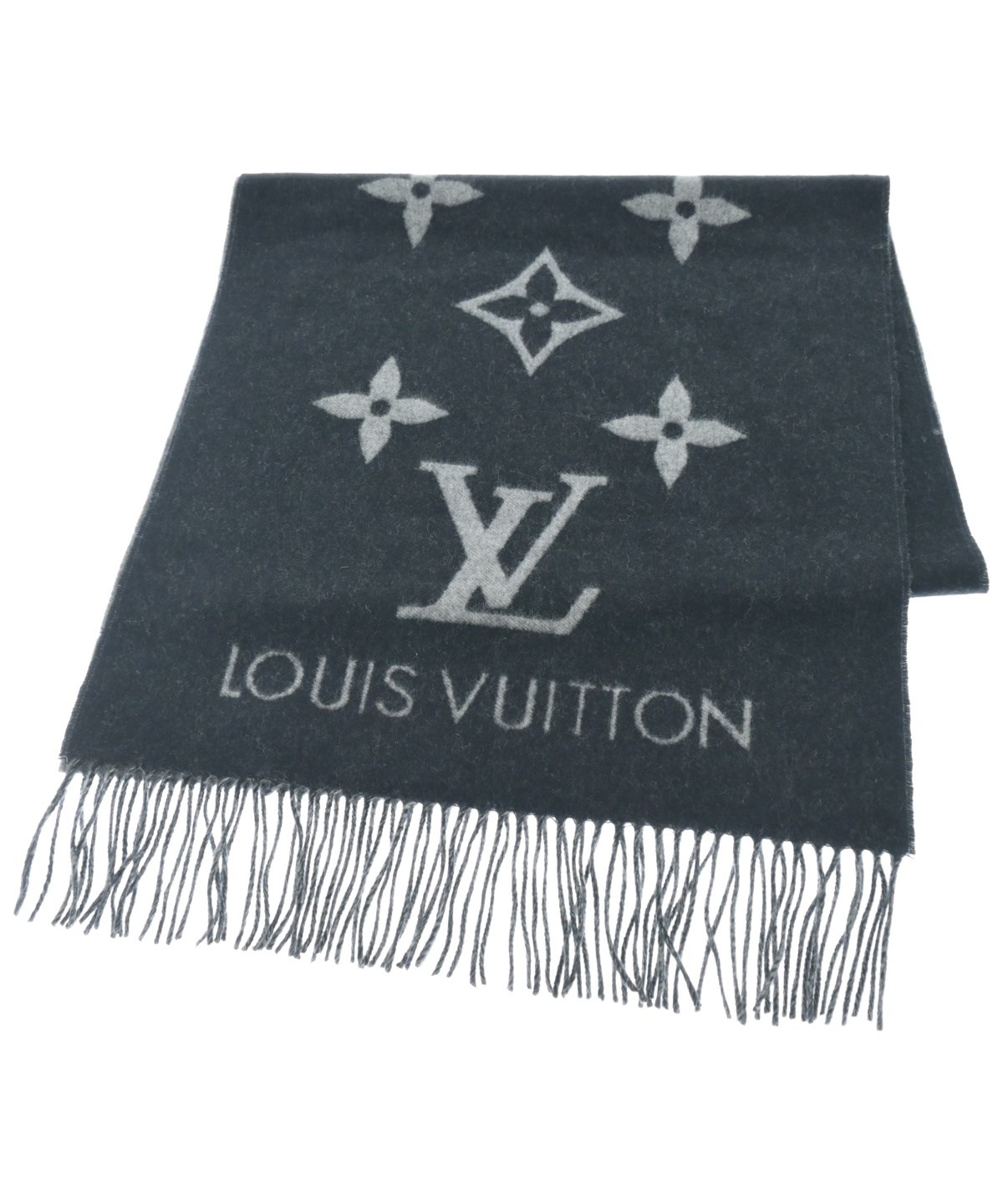 LOUIS VUITTON（ルイヴィトン）マフラー 黒 サイズ:- レディース