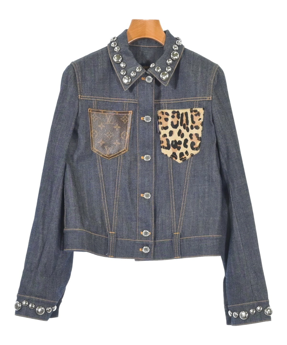 LOUIS VUITTON（ルイヴィトン）デニムジャケット 紺 サイズ:34(XXS位