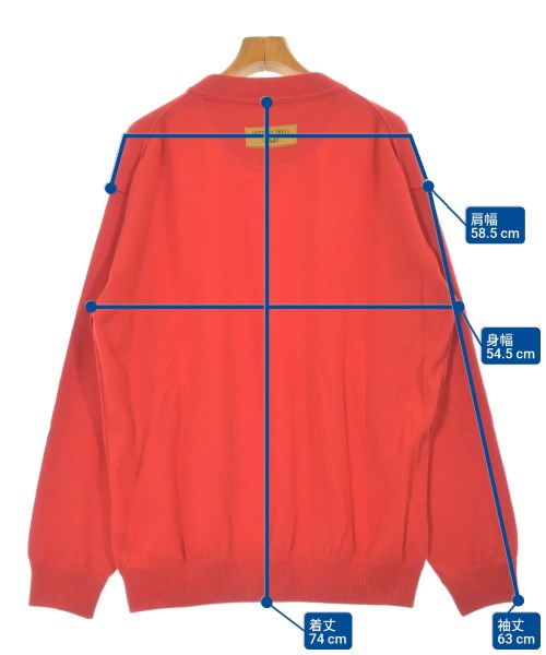 LOUIS VUITTON（ルイヴィトン）ニット・セーター 赤 サイズ:XL メンズ/2200609597026