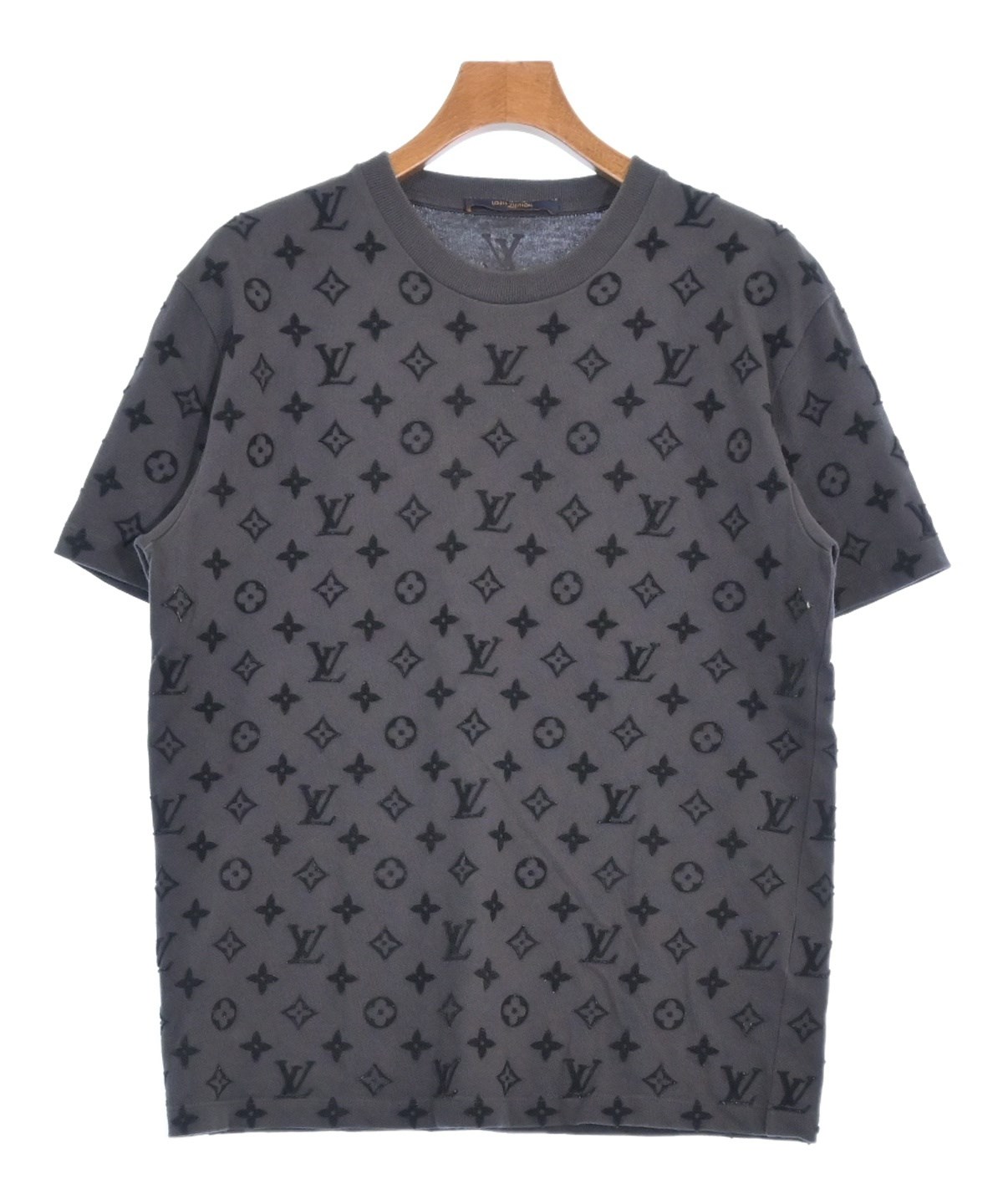 最終セール中‼️【超美品】ルイヴィトンLVロゴプリント 半袖Tシャツ　グレー M 最終セール中‼️【超美品】ルイヴィトンLVロゴプリント 半袖T