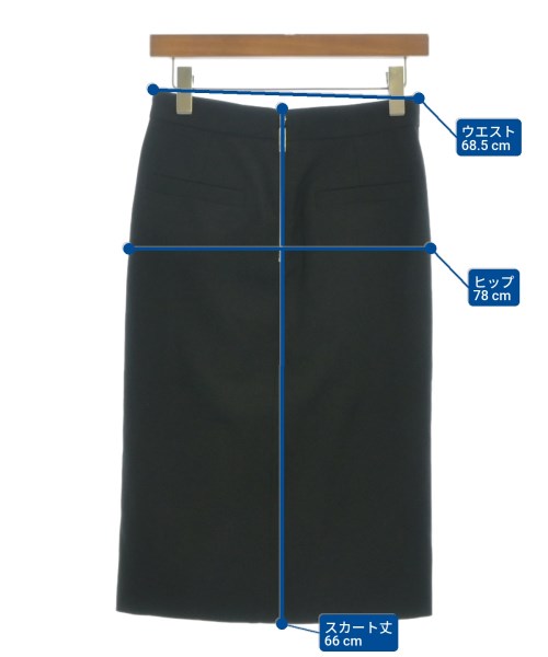 LOUIS VUITTON（ルイヴィトン）ひざ丈スカート 黒 サイズ:36(XS位) レディース/2200676311020
