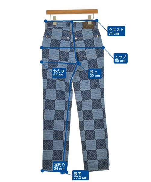 LOUIS VUITTON（ルイヴィトン）デニムパンツ 青 サイズ:36(XS位) レディース/2200676731101