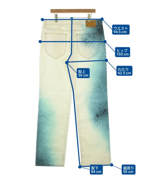 LOUIS VUITTON（ルイヴィトン）デニムパンツ 白 サイズ:36(XXL位) メンズ/2200677390031