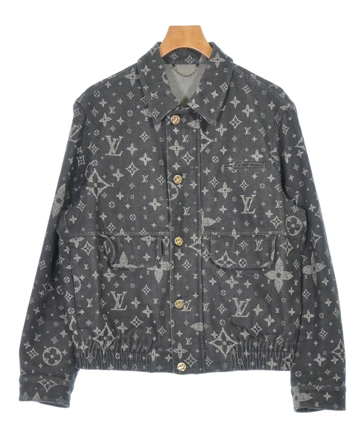 LOUIS VUITTON（ルイヴィトン）デニムジャケット 黒 サイズ:50(XL位