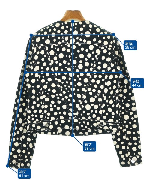 LOUIS VUITTON（ルイヴィトン）デニムジャケット 黒 サイズ:36(XS位) レディース/2200678425268