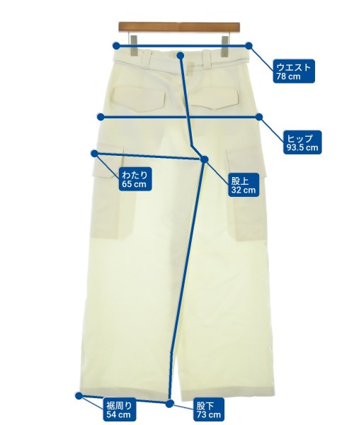 LOUIS VUITTON（ルイヴィトン）カーゴパンツ 白 サイズ:38(S位) レディース/2200678425275