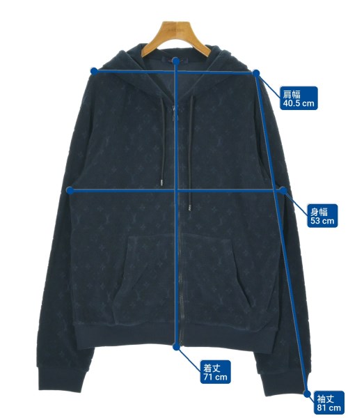 LOUIS VUITTON（ルイヴィトン）パーカー 紺 サイズ:XL メンズ/2200679899129