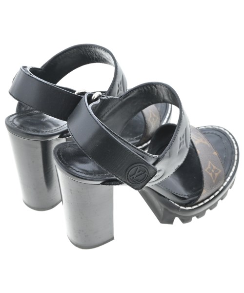 LOUIS VUITTON（ルイヴィトン）サンダル 黒 サイズ:EU37 1/2(24cm位) レディース/2200680546128