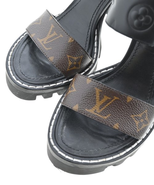 LOUIS VUITTON（ルイヴィトン）サンダル 黒 サイズ:EU37 1/2(24cm位) レディース/2200680546128