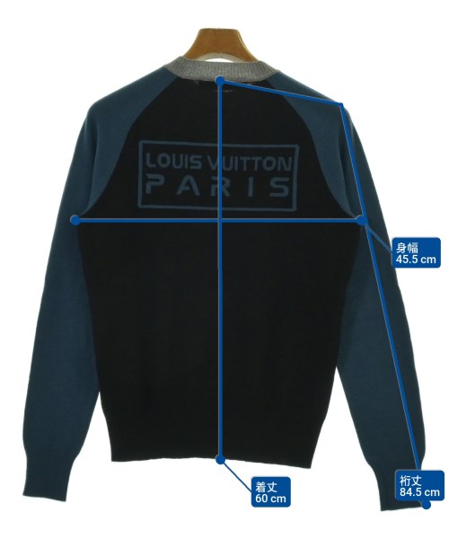 LOUIS VUITTON（ルイヴィトン）ニット・セーター 黒 サイズ:XS メンズ/2200694035052