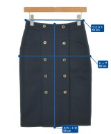 LOUIS VUITTON（ルイヴィトン）ひざ丈スカート 紺 サイズ:34(XXS位) レディース/2200694268085
