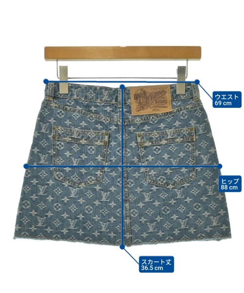 LOUIS VUITTON（ルイヴィトン）ミニスカート 青 サイズ:36(XS位) レディース/2200695587048