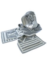 LOUIS VUITTON（ルイヴィトン）マフラー グレー サイズ:- レディース/2200698243255