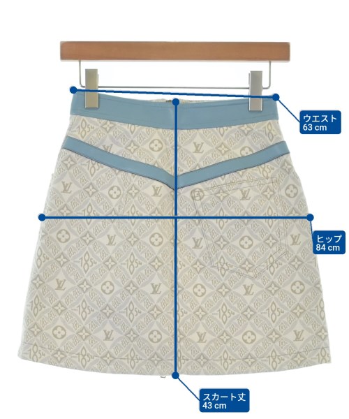 LOUIS VUITTON（ルイヴィトン）ミニスカート 白 サイズ:34(XXS位) レディース/2200691298016
