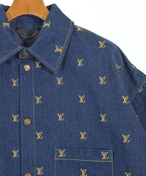 LOUIS VUITTON（ルイヴィトン）カジュアルシャツ 紺 サイズ:L メンズ/2200696935084