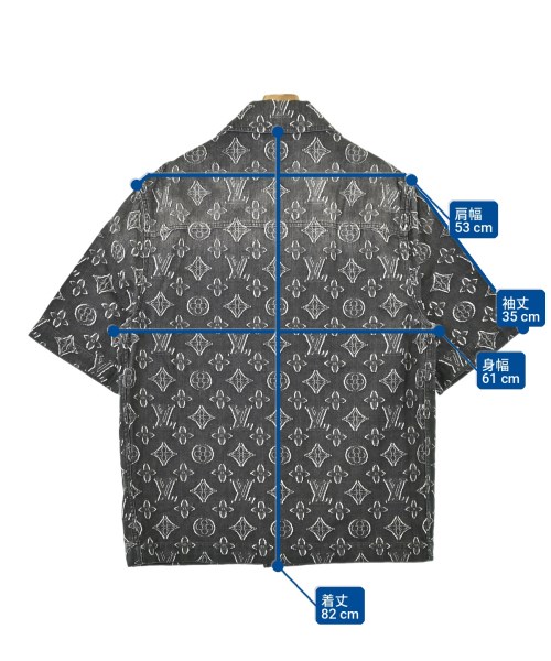 LOUIS VUITTON（ルイヴィトン）カジュアルシャツ 黒 サイズ:L メンズ/2200700428038