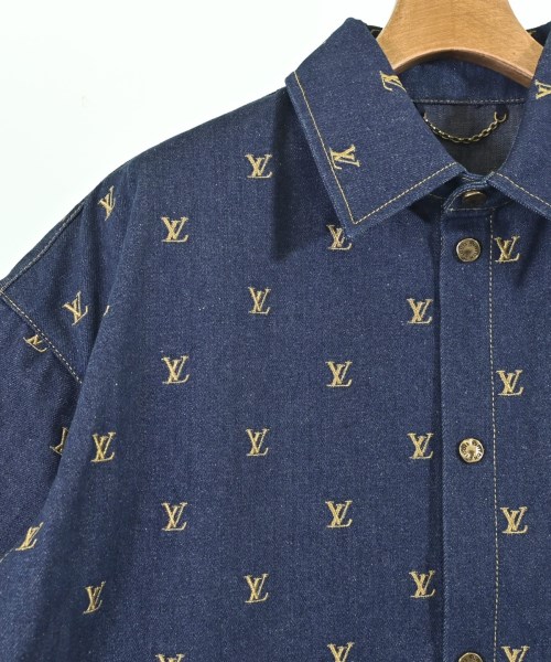 LOUIS VUITTON（ルイヴィトン）カジュアルシャツ 紺 サイズ:S メンズ/2200700450060