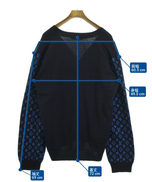LOUIS VUITTON（ルイヴィトン）カーディガン 紺 サイズ:4L メンズ/2200700933044