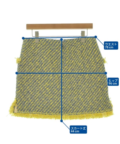 LOUIS VUITTON（ルイヴィトン）ミニスカート 黄 サイズ:40(M位) レディース/2200655075073