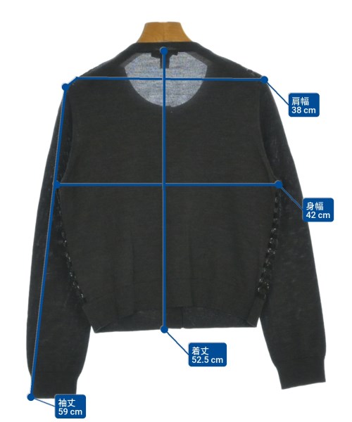 LOUIS VUITTON（ルイヴィトン）カーディガン 黒 サイズ:M レディース/2200655075080