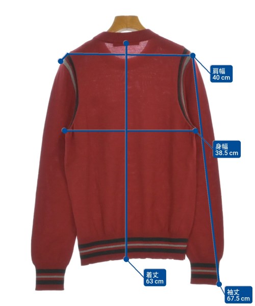 LOUIS VUITTON（ルイヴィトン）ニット・セーター 赤 サイズ:M レディース/2200655075226