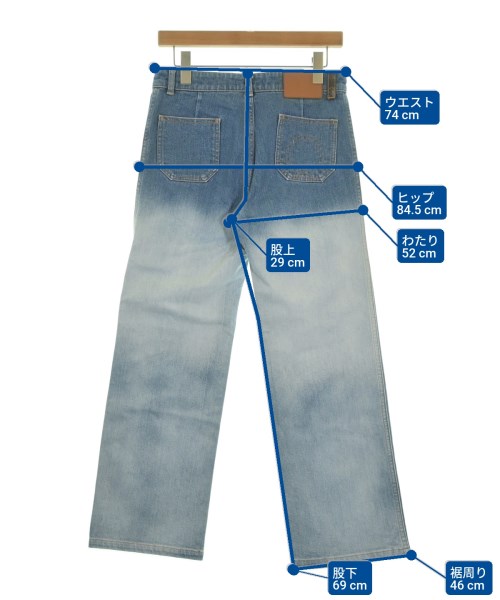 LOUIS VUITTON（ルイヴィトン）デニムパンツ 紺 サイズ:38(S位) レディース/2200655636090