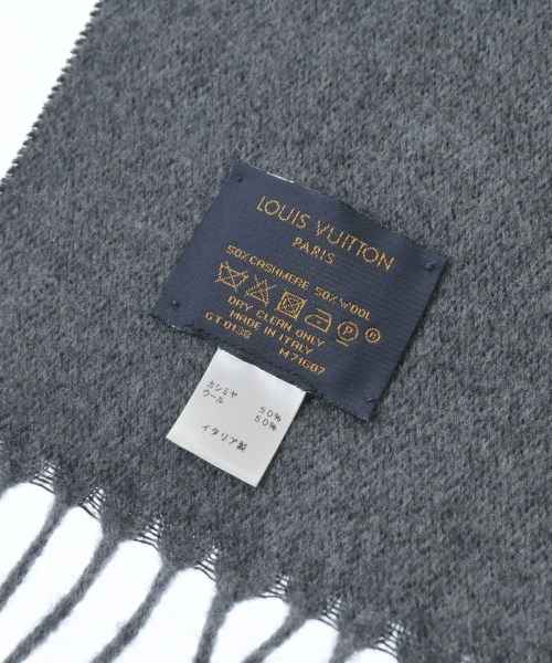 LOUIS VUITTON（ルイヴィトン）マフラー 黒 サイズ:- メンズ/2200660779133