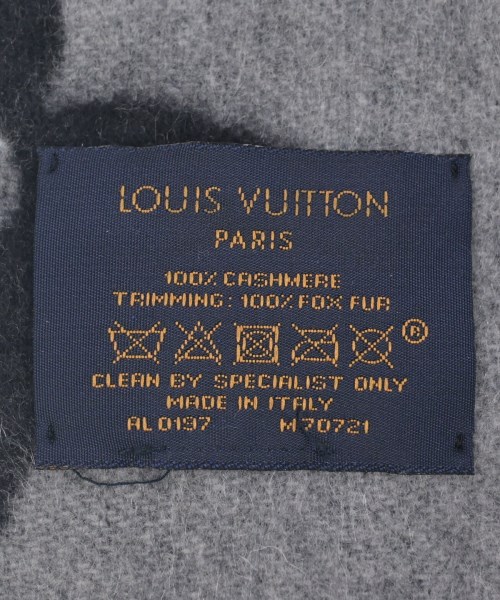 LOUIS VUITTON（ルイヴィトン）マフラー 黒 サイズ:- レディース/2200712031066