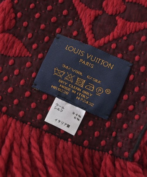 LOUIS VUITTON（ルイヴィトン）マフラー 赤 サイズ:- メンズ/2200712780025