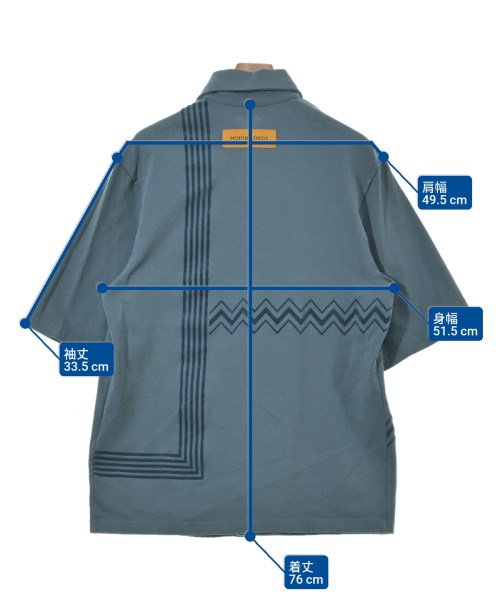 LOUIS VUITTON（ルイヴィトン）カジュアルシャツ 青 サイズ:M メンズ/2200636230019