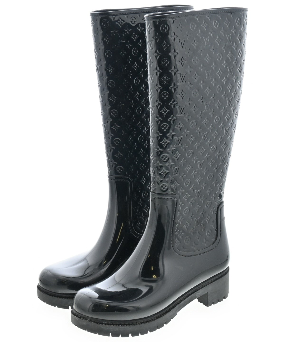 LOUIS VUITTON（ルイヴィトン）レインシューズ 黒 サイズ:EU35(21.5cm
