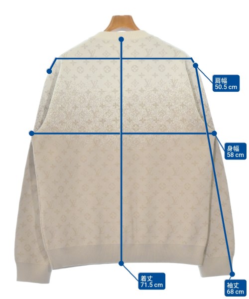 LOUIS VUITTON（ルイヴィトン）ニット・セーター ベージュ サイズ:XL メンズ/2200648855033