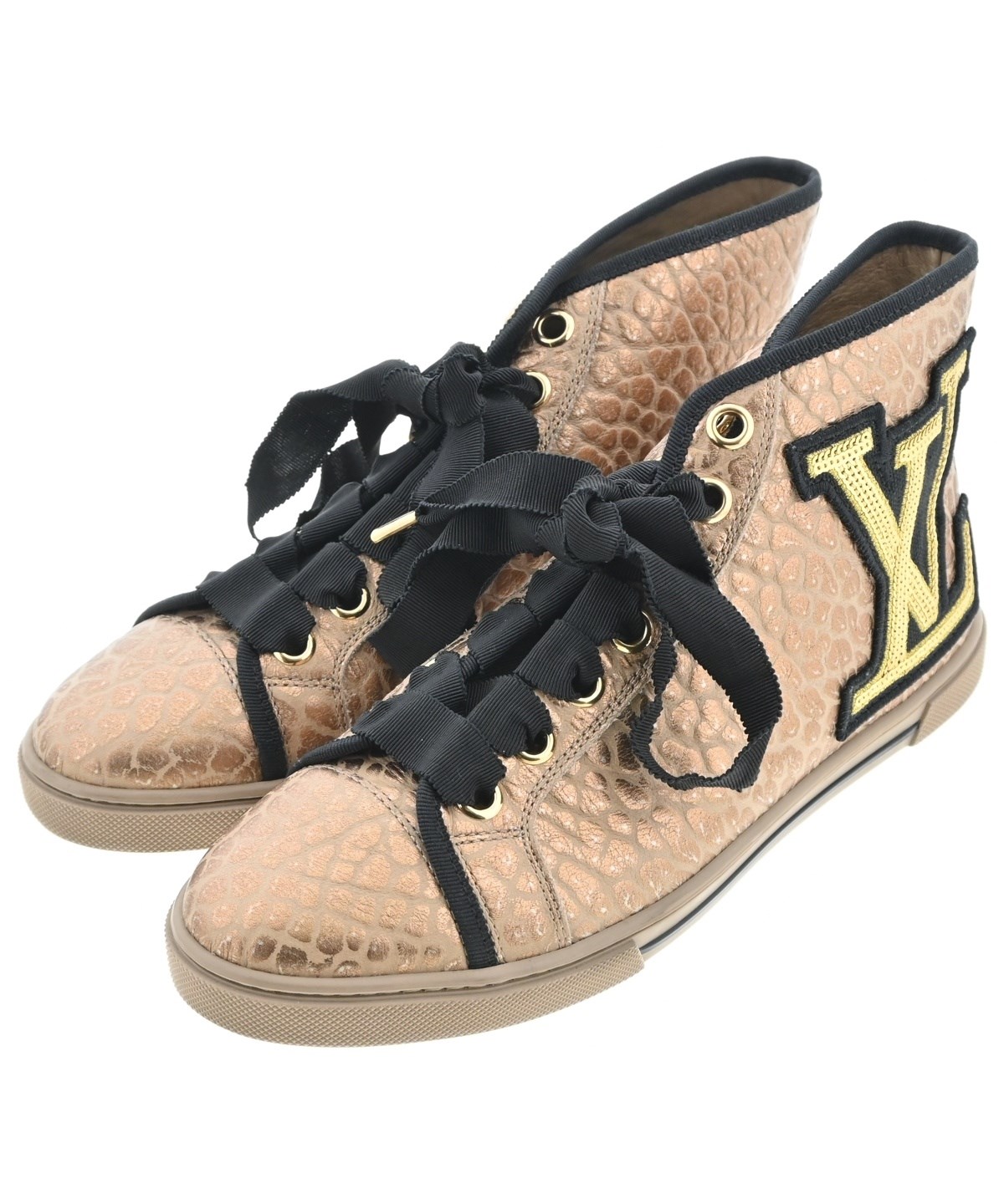 LOUIS VUITTON スニーカー ゴールド 23cm 【公式通販】