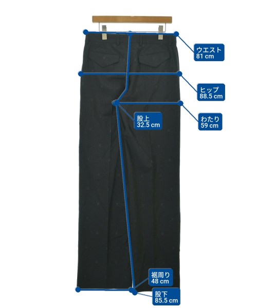 LOUIS VUITTON（ルイヴィトン）スラックス 黒 サイズ:46(M位) メンズ/2200653321158