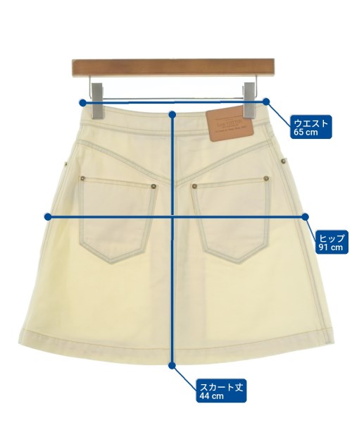 LOUIS VUITTON（ルイヴィトン）ミニスカート 白 サイズ:34(XXS位) レディース/2200708945063