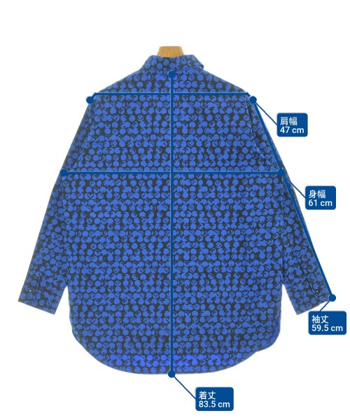LOUIS VUITTON（ルイヴィトン）カジュアルシャツ 青 サイズ:M メンズ/2200669939019