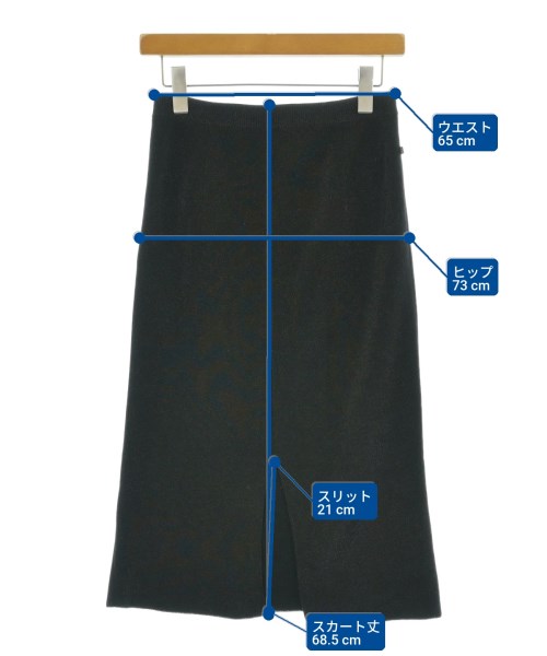 LOUIS VUITTON（ルイヴィトン）ひざ丈スカート 黒 サイズ:S レディース/2200670757268