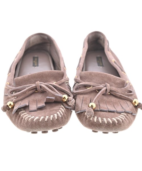 LOUIS VUITTON（ルイヴィトン）モカシン/デッキシューズ 茶 サイズ:EU40(26.5cm位) レディース/2200722224113