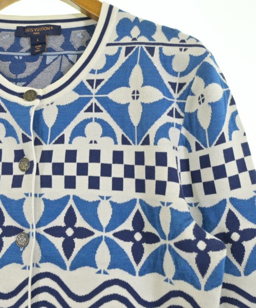 LOUIS VUITTON（ルイヴィトン）カーディガン 青 サイズ:L レディース/2200731520152