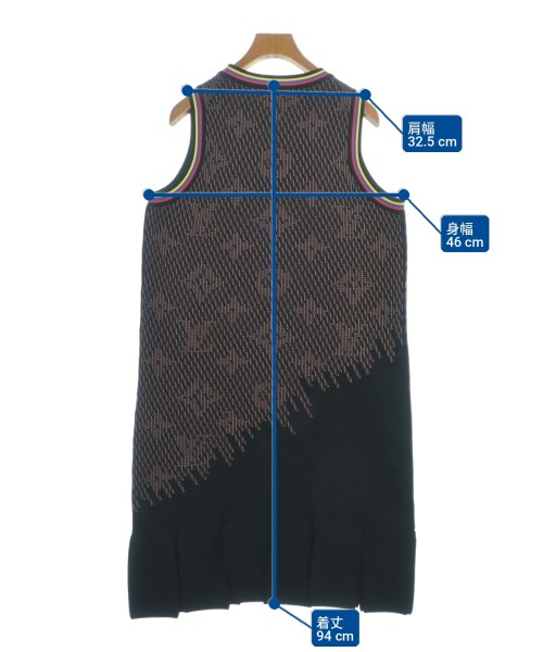 LOUIS VUITTON（ルイヴィトン）ワンピース 黒 サイズ:L レディース/2200726261039