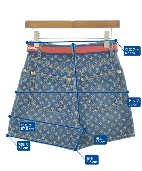 LOUIS VUITTON（ルイヴィトン）ショートパンツ 紺 サイズ:34(XXS位) レディース/2200724611300